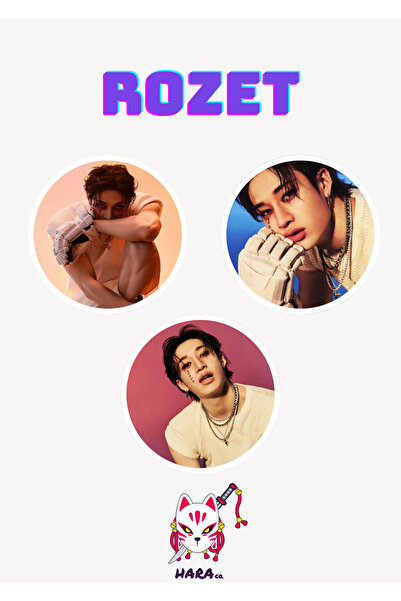 Hara Company Stray Kids Kpop Karma Albüm Hooray Versiyonu Bang chan Rozet Set...