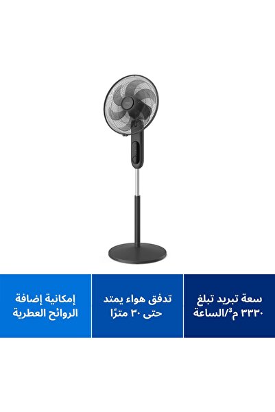 Philips Long-Range Tower Fan with Aroma Diffuser, 3330 m³/h, 3 Speeds - CX1520/01