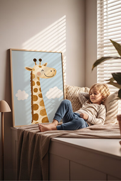 Posteria İskandinav Tekli Çocuk Odası Tablosu, Çocuk ve Bebek Odası Dekoru, D...