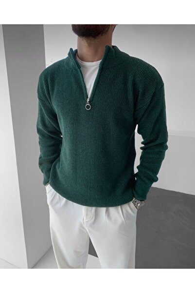 Butik Men's Sweater Half Zipper Detailed Knitwear