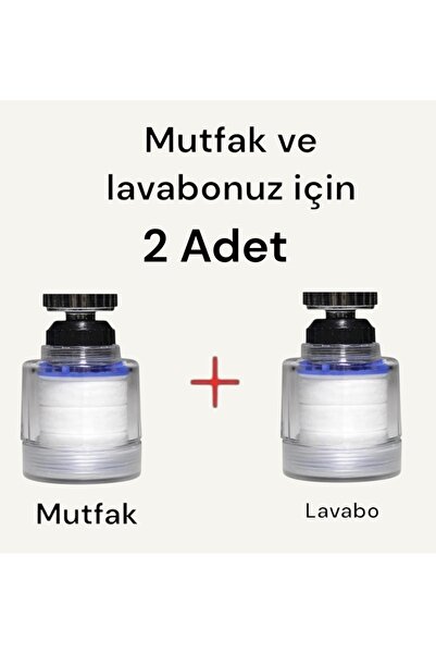 TRUVA 2 adet musluk ucu filtre (mutfak ve lavabo için)