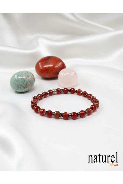 Naturel Tılsım Agate 6mm Natural Stone Bracelet