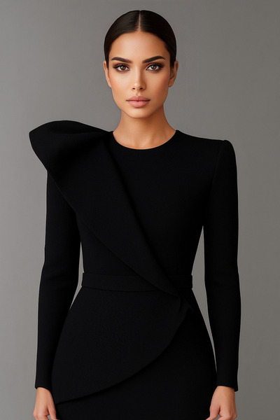 Sultan Ekşioğlu Corset Effect Stretch Fabric Evening Dress Evening Gown