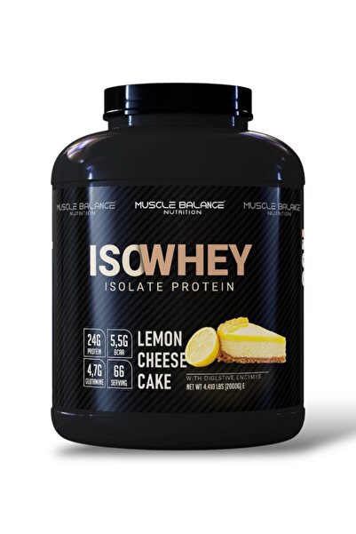 MUSCLE BALANCE Isolate Whey Protein 2000 Gr 66 Servis Limon Cheesecake