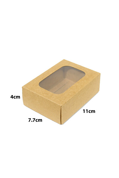 Generic 12 قطعة من علب حلويات ورقية بنافذة اللون كرتوني الأبعا