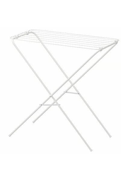 EliteEco Metallic Clothes Dryer X-Leg Foldable Metal Drying Rack in/outdoor, white