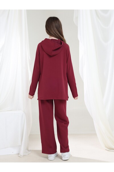 Giyinse Lilya Girl's Tunic Set Burgundy