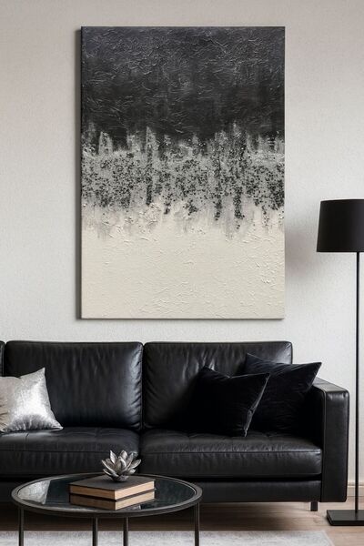 Store BesArt- Rölyef Dokulu Taşlı Tablo- Modern - çerçeveli