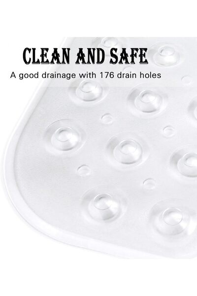 Primo Plus Bath Tub Mat Non-Slip and Extra Large, Bathtub Mat, Machine Washable Bathroom Mats with Drain Holes