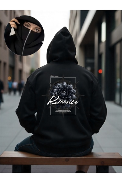 ship master سويت شيرت يونيسكس بقناع النينجا 3 Thread O قصة فضفاضة K بغطاء رأس...