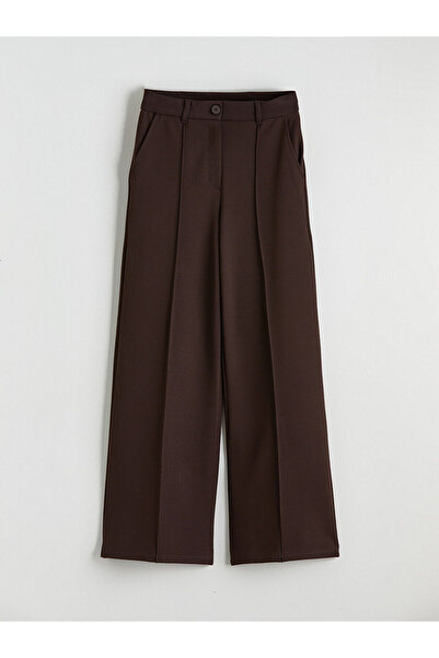 LC Waikiki Γυναικείο παντελόνι με φαρδύ πόδι LCWAIKIKI Classic Standard Fit