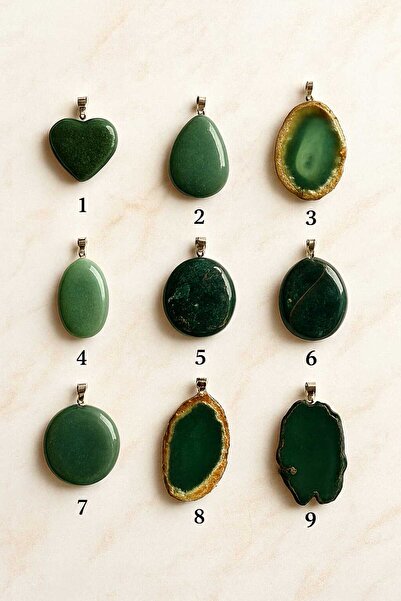 Kocamanlarr yeşim taşlı kolye ucu