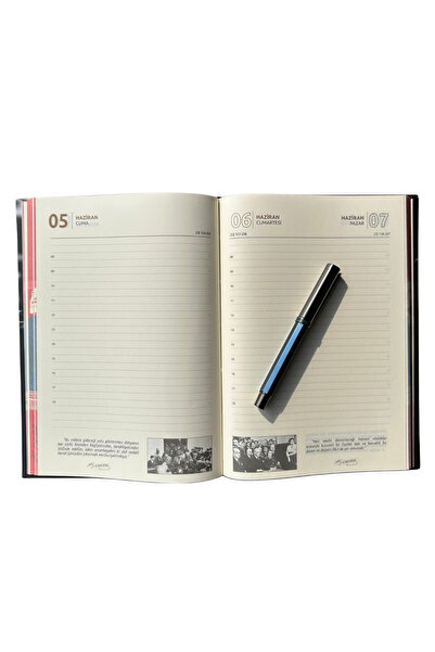 Chi-Chi Papers 2026 Daily Planner and Blue Pen - Ataturk and Republic Themed - Teacher's Day Gift