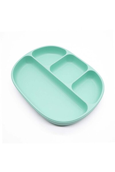 Generic Silicone plate with 4 dividers and lid