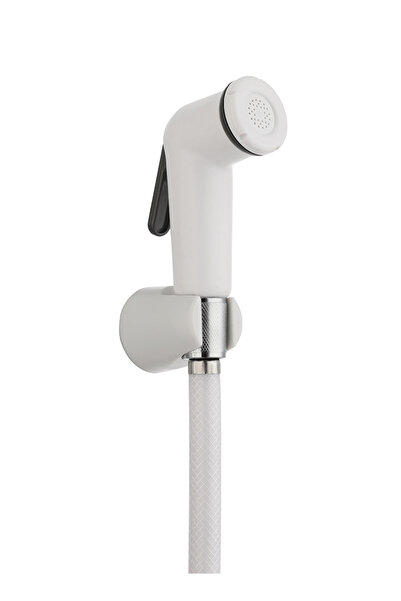 Lawazim ABS Bidet Sprayer Kit 1.2m White - Wall Mount Water Saving Spray for Hygiene Plants