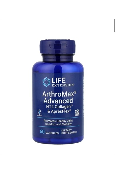 Life Extension Arthromax Advanved Nt2 Collagen & Apresflex 60 Veg Capsules