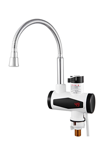 KlaussTech Εύκαμπτη ηλεκτρική βρύση για θέρμανση νερού, οθόνη LCD, ρυθμιζόμενη θερμοκρασία