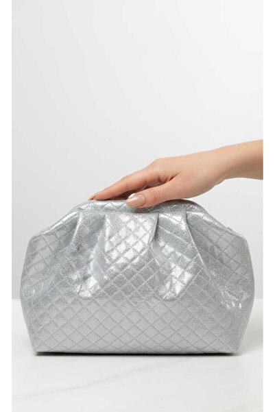 GUELES Trendy Knitted Detailed Soft Leather Hand and Shoulder Bag