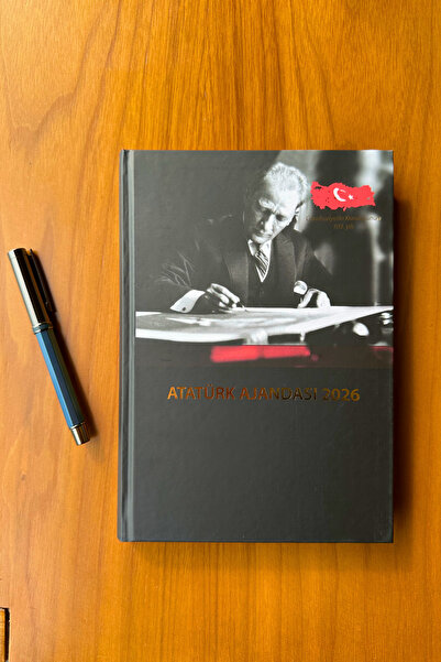 Chi-Chi Papers 2026 Daily Planner and Blue Pen - Ataturk and Republic Themed - Teacher's Day Gift