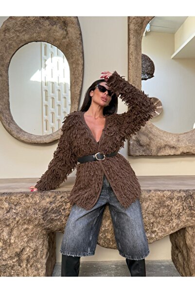 MAXXANA Tasseled Knitwear Cardigan