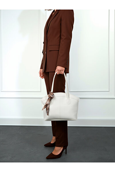 Rivina Laura Women's Scarf Double Handle Shopper Hand and Shoulder Bag (Scarf Color May Vary)