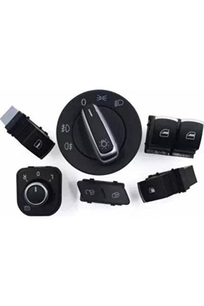 Aftermarket Pachet bloc lumini butoane 2 geamuri electrice rezervor reglaj oglinzi VW Golf 5 6