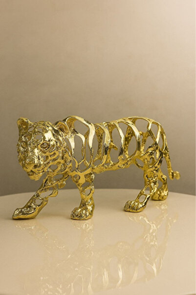 4gdran A stunning metallic gold tiger decorative piece perfect for decorating...