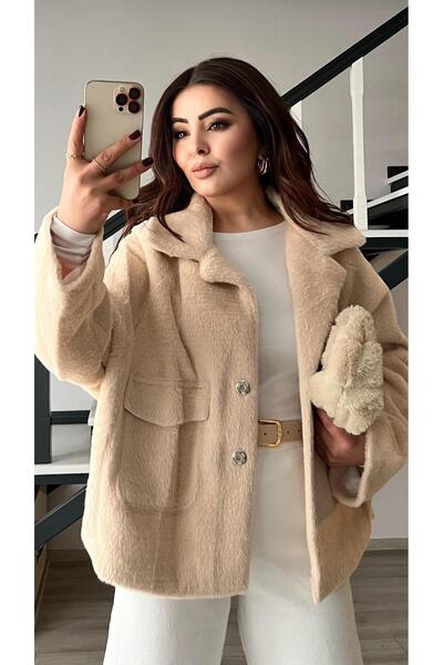 Oslove Taş Premium Plush Coat