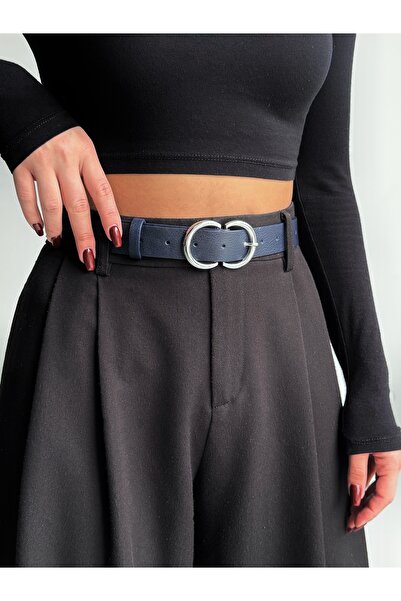KIRASE Double Buckle Women's Trouser Belt, Coat Belt, Dress Belt, Shirt Belt Boy-110 En-3