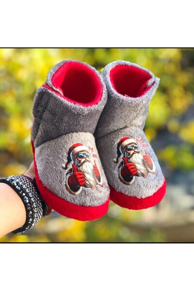 Pandalina Children's Slippers New Year Figured Velcro Unisex Christmas Slippers