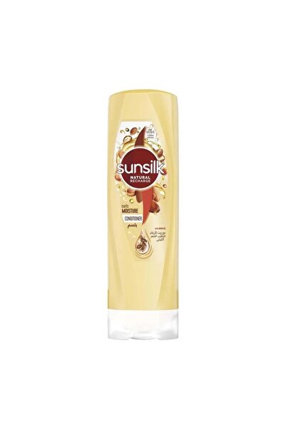 Sunsilk Natural صانسيلك - بلسم لترطيب الشعر الكيرلي مع زيت الارغان - 350 مل