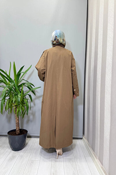 MASCARA Shoulders Trench Coat with Epaulettes Brown 56Mk6104