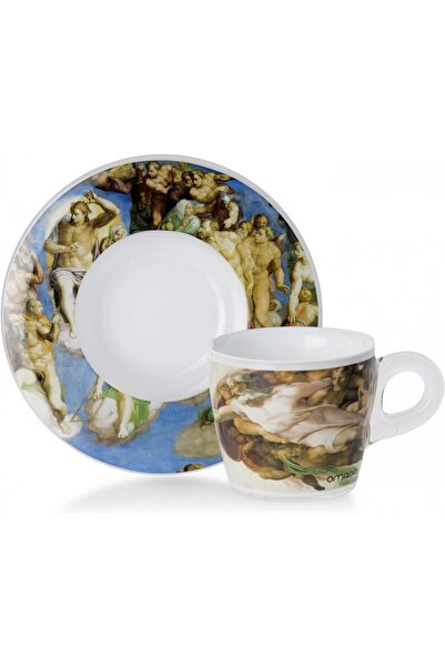 Omada Mugs and cups - Set of 4 coffee cups with saucers - Sistine Chapel by PLEXART