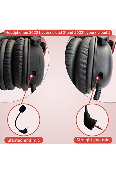 Generic TNE Replacement Game Mic Microphone Boom for HyperX Cloud 2 II / Cloud Core / Cloud Pro / CloudX (2n