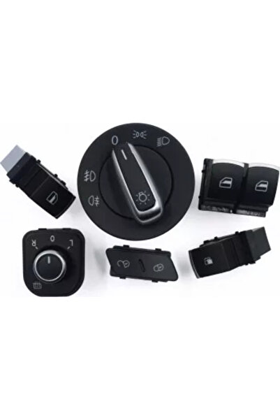 Aftermarket Pachet bloc lumini butoane 2 geamuri electrice rezervor reglaj oglinzi VW Golf 5 6