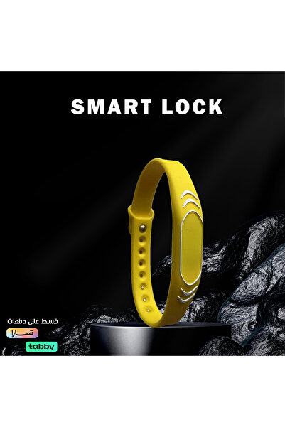 SMART LOCK Wristband with integrated NFC IC card, made of silicone, controls access to locks and is rewritable.