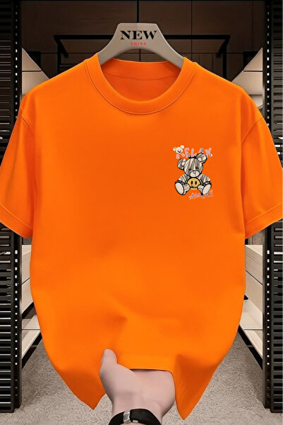 New Shine تي شيرت ريلاكس مطبوع قصة فضفاضة