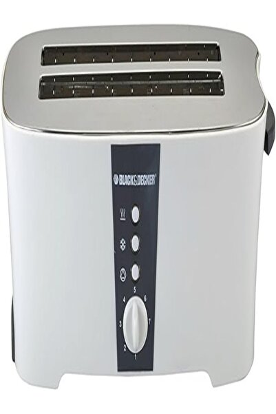Black and Decker BLACK+DECKER 4 Slice Long Cool Touch Toaster, White - Et124-B5, Metal Material