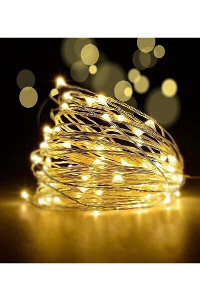 Brokoli Home Ev Balkon ve Parti İçin 5 Metre Pilli Gün Işığı Peri Led Animasy...