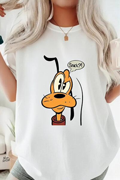 New Shine Dog Printed Oversize T-shirt