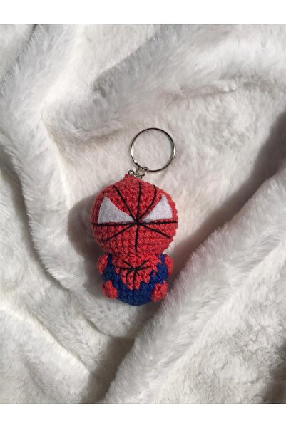 ELARAKNİTS HANDMADE El örgüsü Amigurami Kahraman Anahtarlık (Batman – Spiderman – Deadpool)
