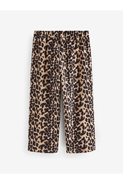 Colorstories Girl's Leopard Patterned Wide Leg Trousers