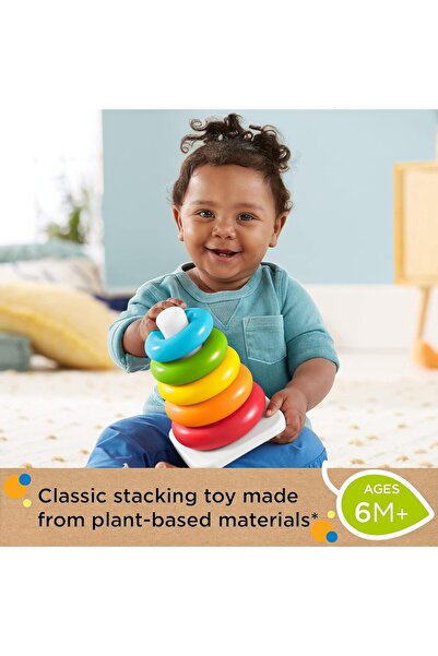 Generic Fisher-Price Rock-a-Stack Baby Ring Stacking Toy
