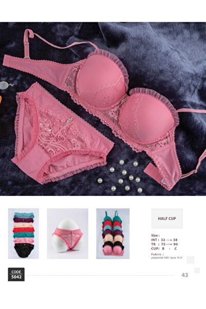 La Joie Underwired Push-Up Bra and Panty Set - BR 5042