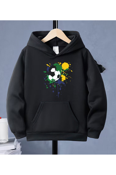 CACTUS COLLECTION ΠΑΙΔΙΚΟ ΦΟΥΤΕΡ με κουκούλα ΜΕ ΣΤΑΙΡΕΣ ΠΟΔΟΣΦΑΙΡΟΥ