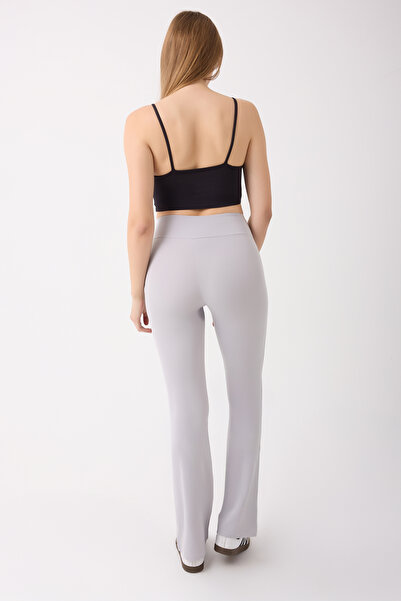 Silinsta Women's High Waist Gray Premium Shaping / Sculpting Flared Leggings