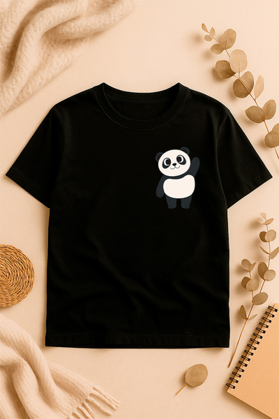 SVART WEAR قصة فضفاضة مطبوع تي شيرت مطبوع عليه تي شيرت من الجانب الأمامي مطبو...