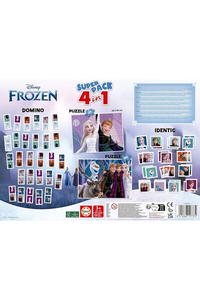 EDUCA - Superpack 4 in 1 Frozen Puzzle (19737)