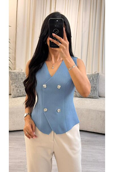 SELSAL Knitted vest with buttons