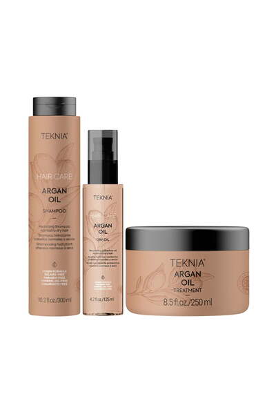 Lakme Σετ με έλαιο Argan για ξηρά μαλλιά (σαμπουάν 300ml, λάδι 125ml, μάσκα 2...